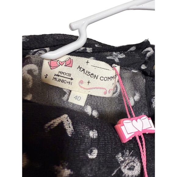 NWT Maison Common Silk Blouse Sz. 40 (US 8) - Picture 8 of 16